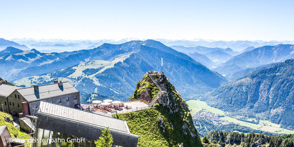 Blick vom Wendelstein, Webseite Gasthof Falkenstein Flintsbach