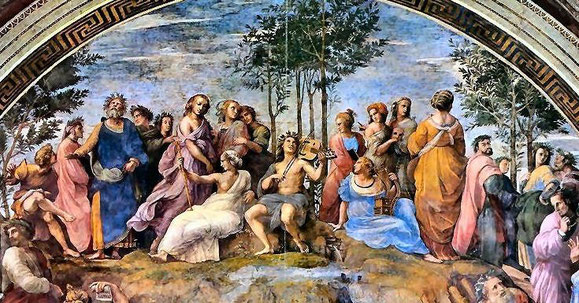 "El Parnaso" (1511) de Rafael