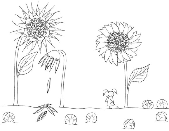 Beatrice Winkel - Trixilie and the flowerbed