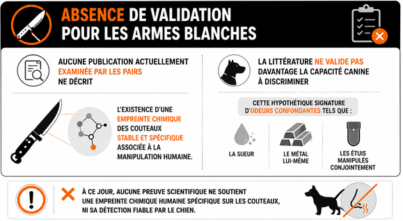 Absence de validation pour les couteaux