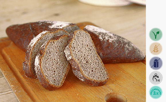 Buchweizen Dinkel Brot