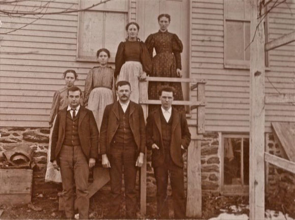 Children of John & Mary (POFF) RUPP circa 1875