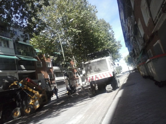 Calle Villajimena. Asfaltado en Vicálvaro