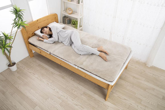 ムートンシーツ(取り外し可能)付き敷布団 ムートンシーツ - 福岡マットレスとまくら専門店 スリープ