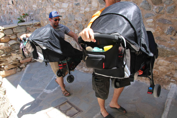 Baby Stroller in Greece With Baby