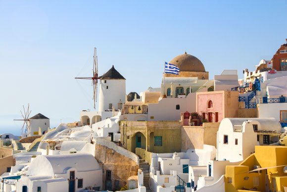 Fira Santorini Greece With Baby