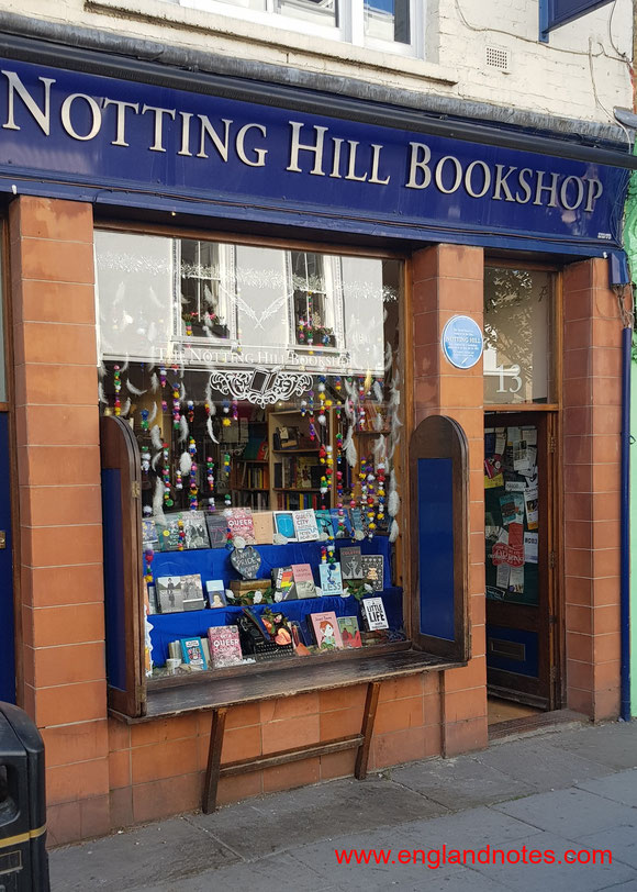 Sehenswürdigkeiten und Attraktionen im Londoner Stadtviertel Notting Hill: Notting Hill Carnival und Notting Hill Bookshop