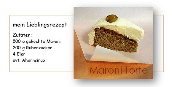 meine Maronitorte - gibts ein besseres Rezept?