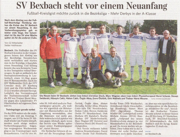 Saarbrücker Zeitung vom 26.07.2011