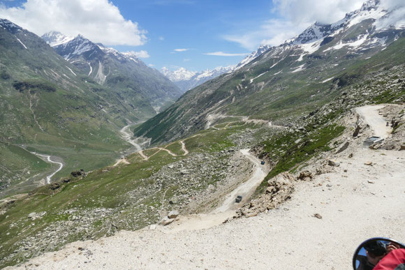 Rotang La, Nordrampe
