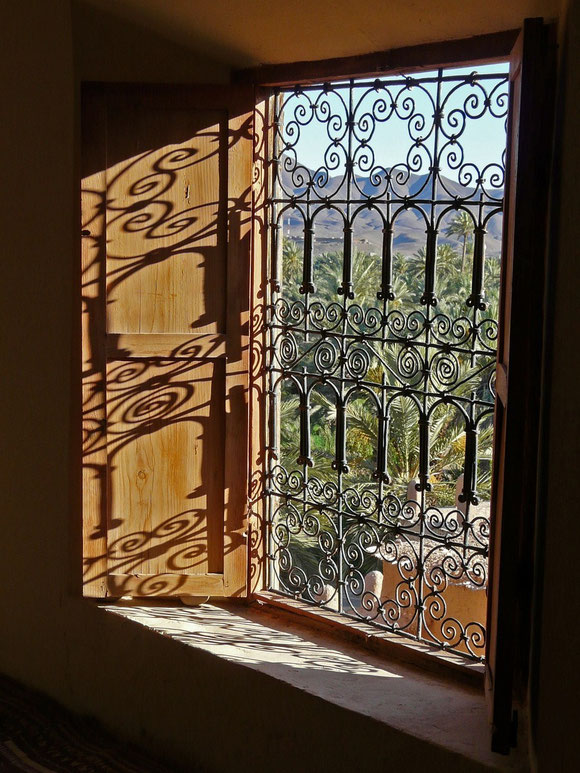 Blick aus dem oberen Stockwerk