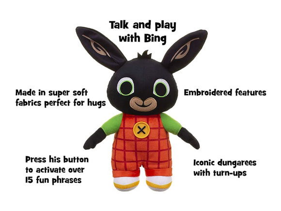 Bing vom Hersteller Fisher-Price ist superweich und perfekt zum Kuscheln.