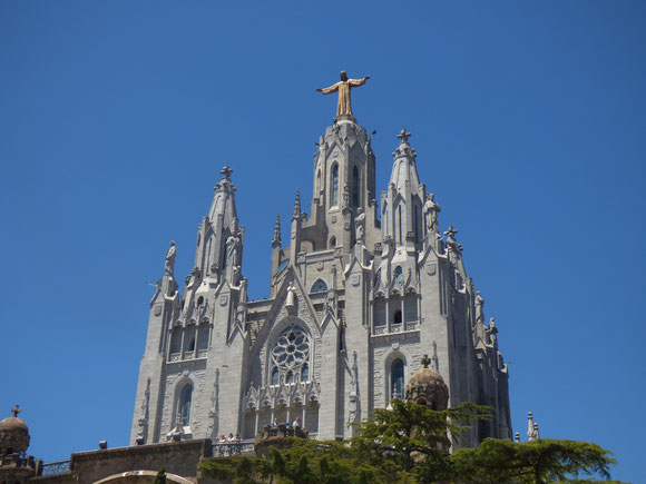 Barcelona - Christusstatue auf dem Tibidabo