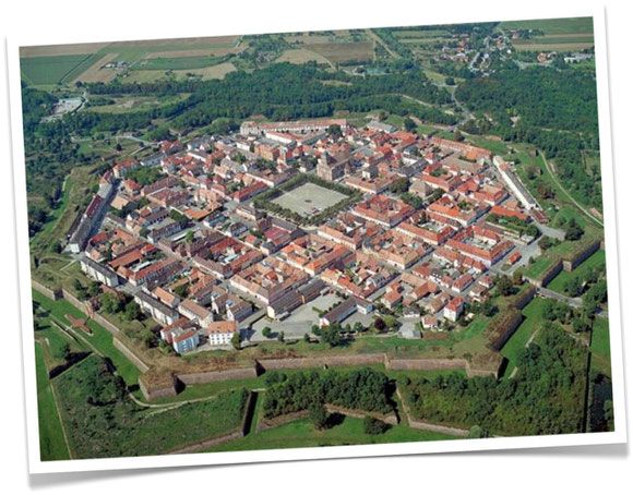 Vue aérienne de Neuf Brisach