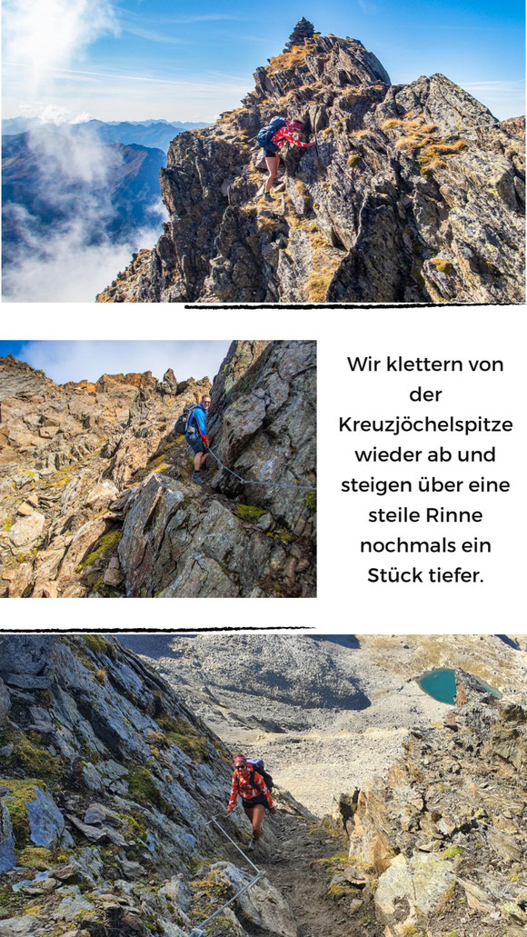 Der Ludwigsburger Grat ist eine schwarze (schwierige) Bergtour im Pitztal, die Kletterstellen im II. Grad beinhaltet und sehr abwechslungsreich ist.