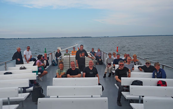 es war eine harte Überfahrt nach Bezingung des Königsstuhls auf Rügen