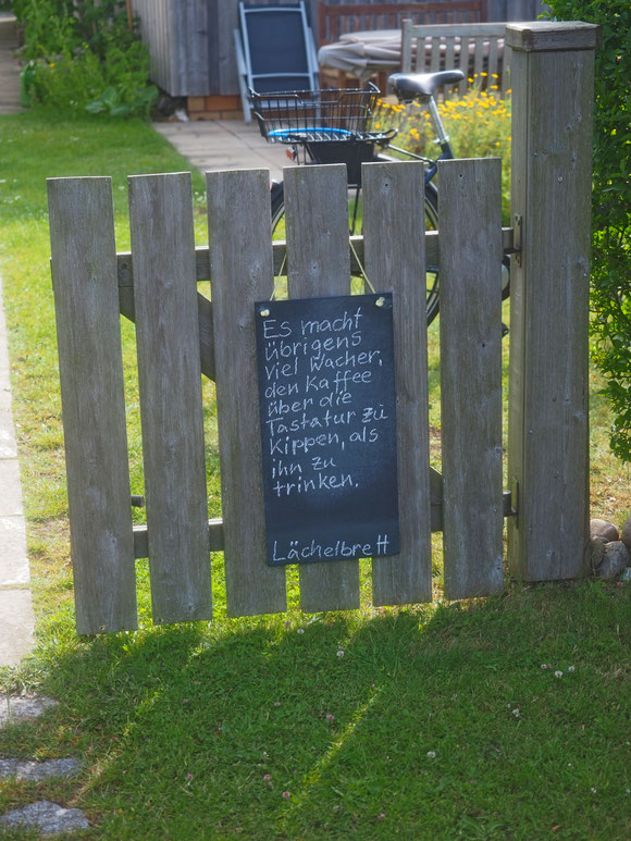 jeden Tag ein guter Spruch das Lächelbrett von Hiddensee