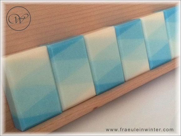 Seife "Nevia-Harlekin" - colour gradient - handmade soap