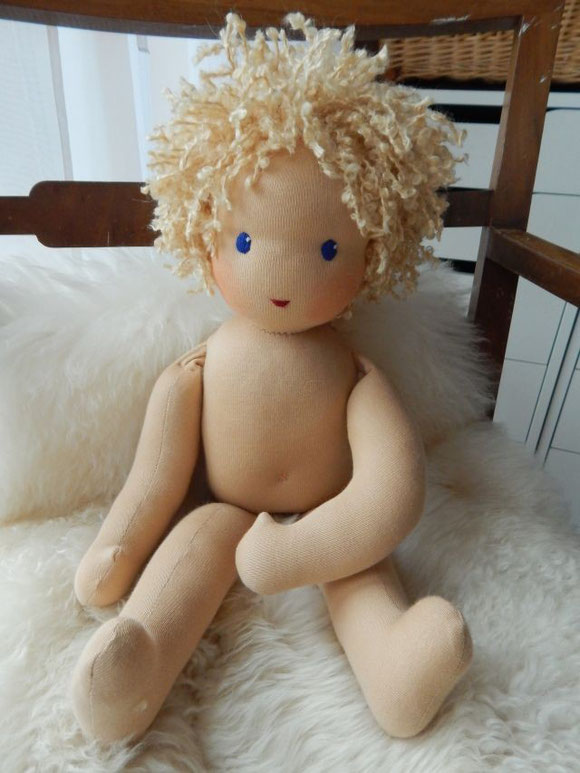 Stoffpuppenjunge, Puppenjunge, Waldorfpuppe, handgemacht, Handarbeit, steiner doll, cloth doll, handmade