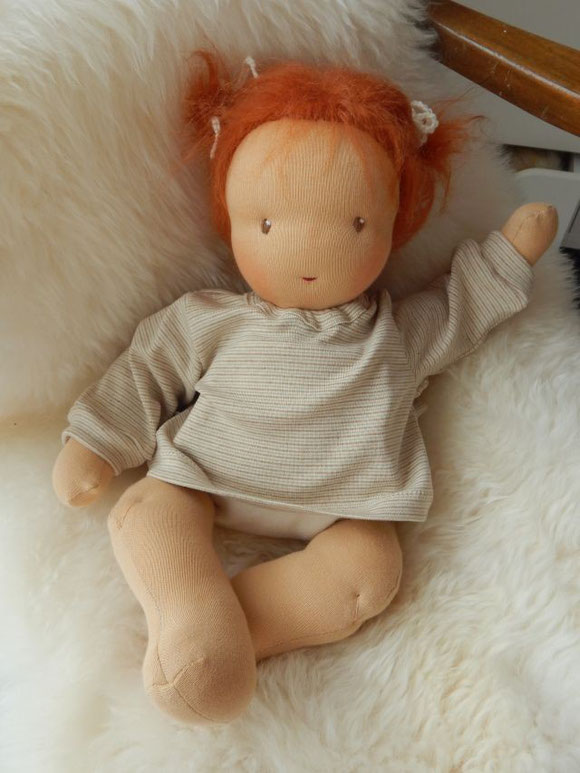Waldorfpuppe, Stoffpuppe, clothdoll, Waldorf style doll, Babypuppe, Öko, ecological doll