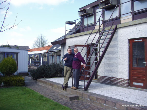 Willem avec Piet Lazeroms