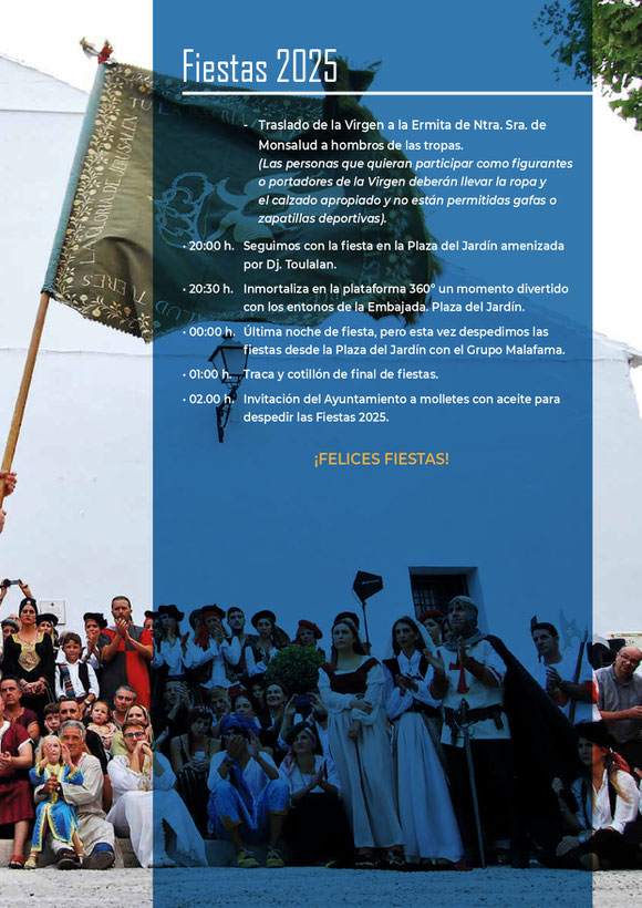 Programa del Mercado Medieval y Fiestas de Alfarnate