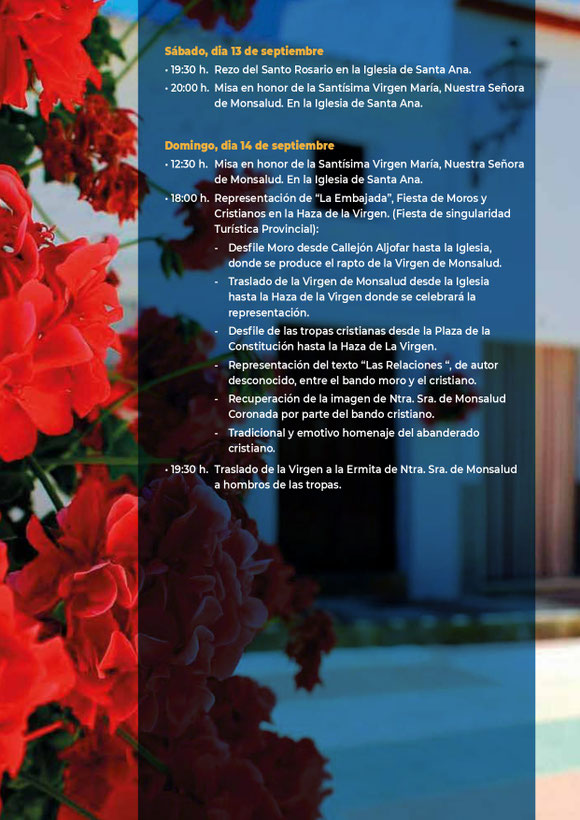 Programa del Mercado Medieval y Fiestas de Alfarnate