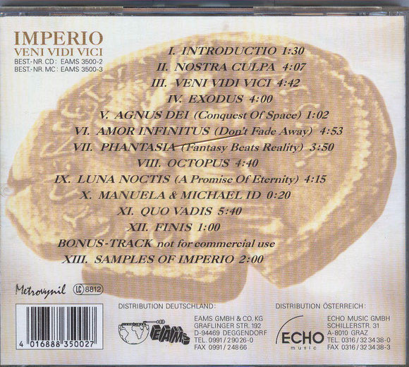 IMPERIO - VENI VIDI VICI (hinten)
