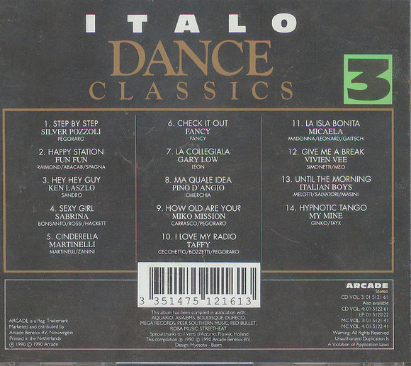 ITALO Dance Classics 3 (hinten)