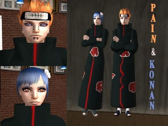 *NEW* Pain & Konan from Akatsuki downloadable under Naruto section