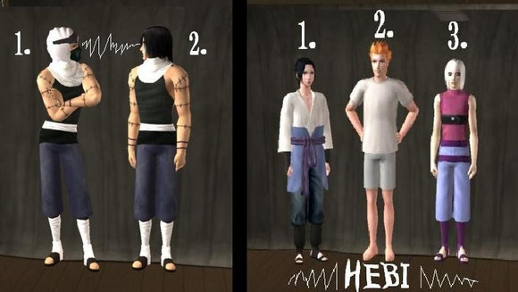 Kakuzu without cloak! 8D take it all of baby!>>>> and Sasuke`s squad Hebi<<<<