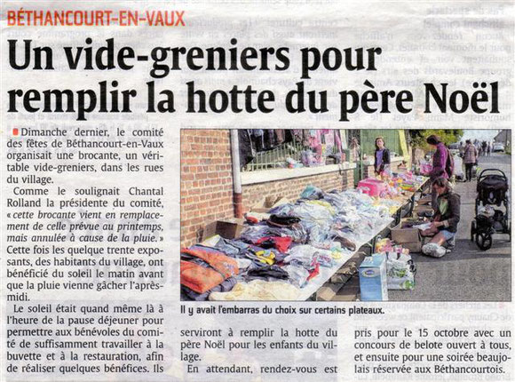 Article de presse : l'Aisne Nouvelle.