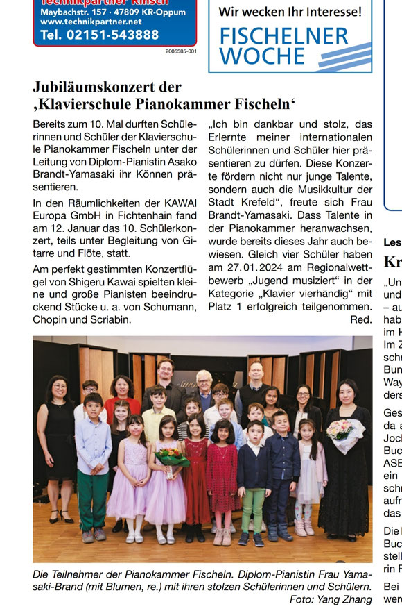 Fischelner Woche Nr. 7/für die Woche vom 17.-23.02.2024