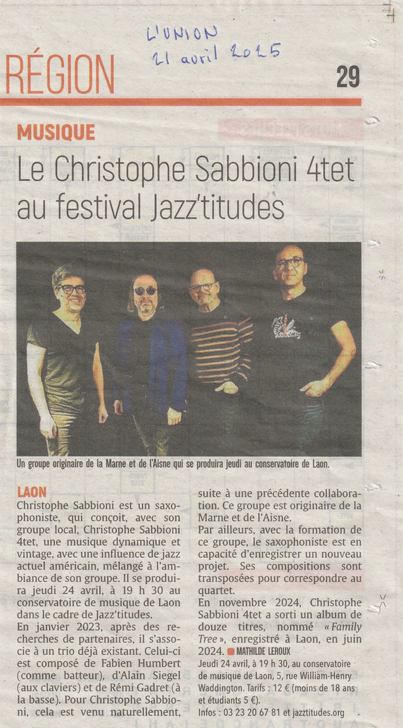 L Union 21 avril 2025