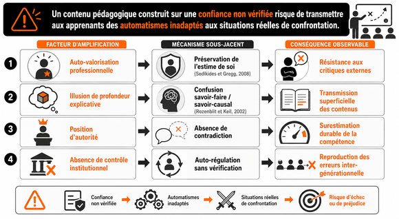Infographie sur les risques de contenus mal vérifiés