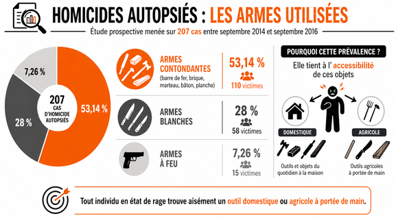 Homicides et armes utilisées