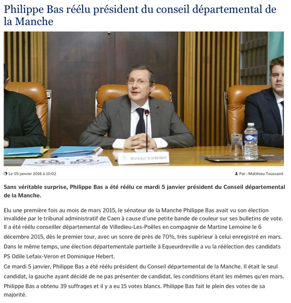 La Manche Libre, 05/01/2016