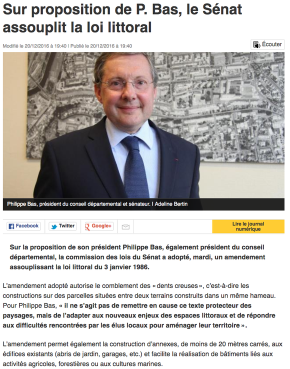 Ouest-France, 20/12/2016