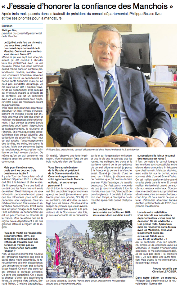 Ouest-France, 30/06/2015
