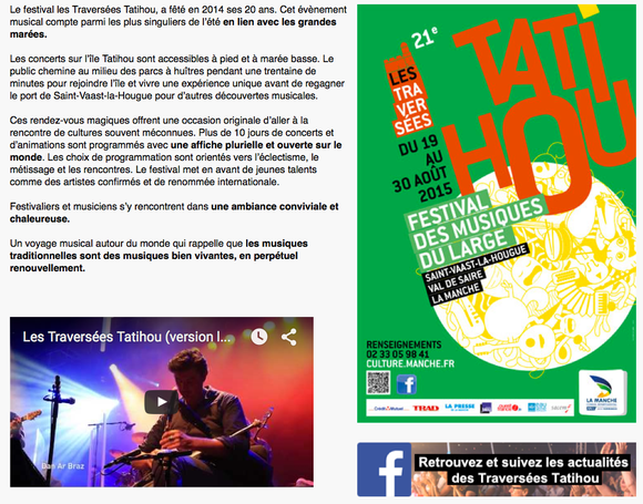Plus d'info sur : http://culture.manche.fr