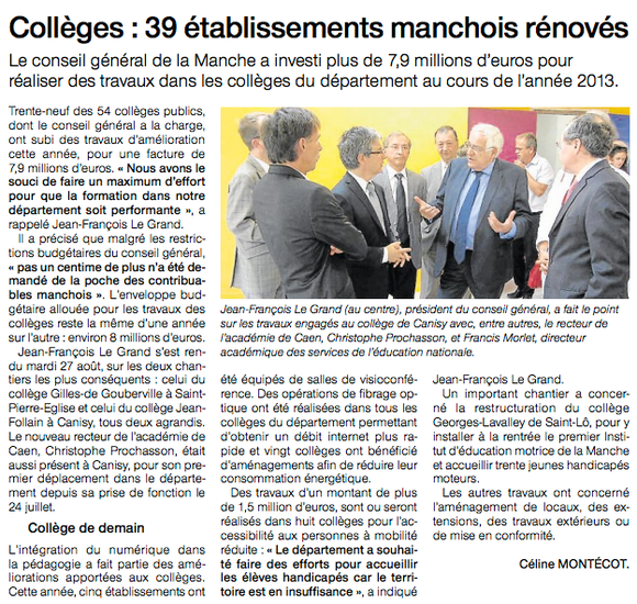 Ouest-France, 28.08.2013