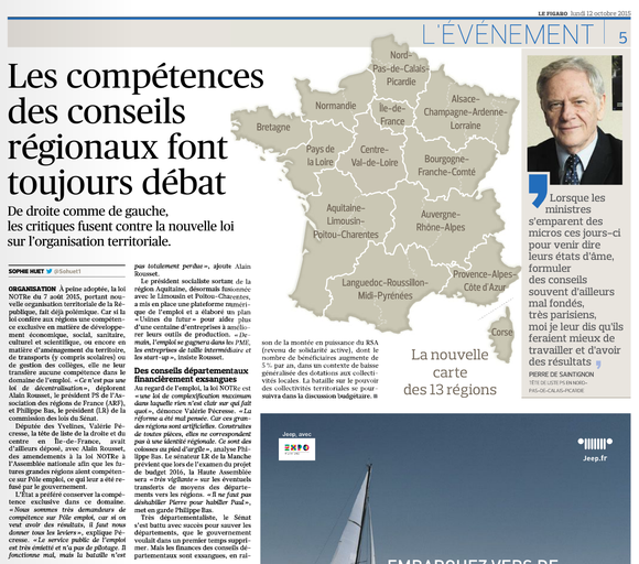 Le Figaro, 12/10/2015
