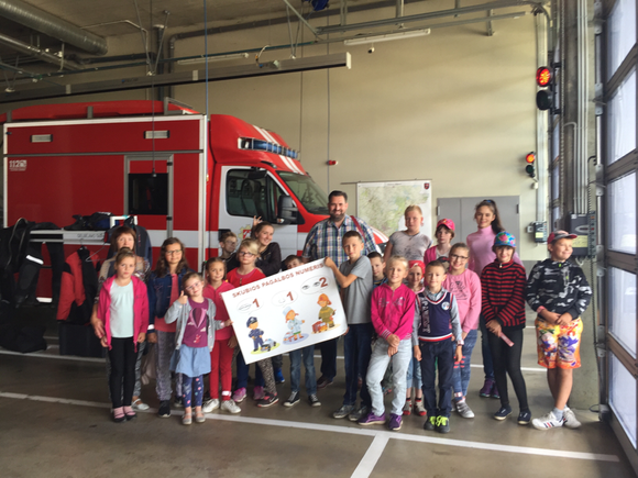 Besuch bei der Feuerwehr in Vilnius und dem Notrufzentrum 112