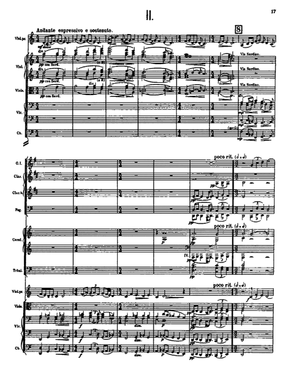 Respighi: Concerto gregoriano (beginning of the second movement)