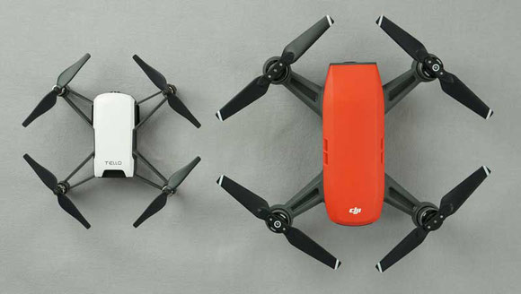 Tello dron en comparación con su primo mayor el DJI Spark conócelos