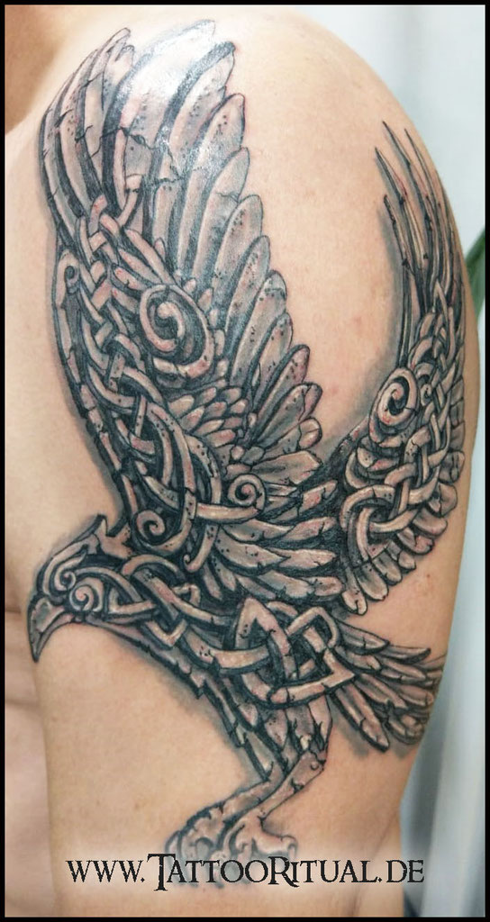 Rabe Tattoo Keltisch