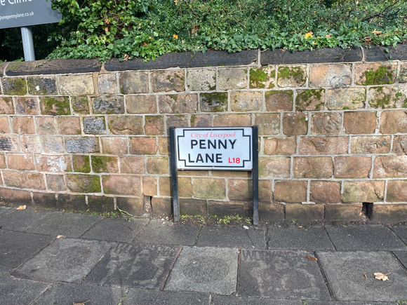cartello della via Penny Lane