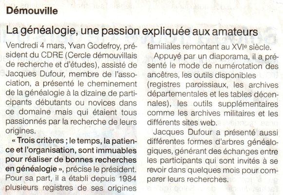Article Ouest-France du 10-03-2022