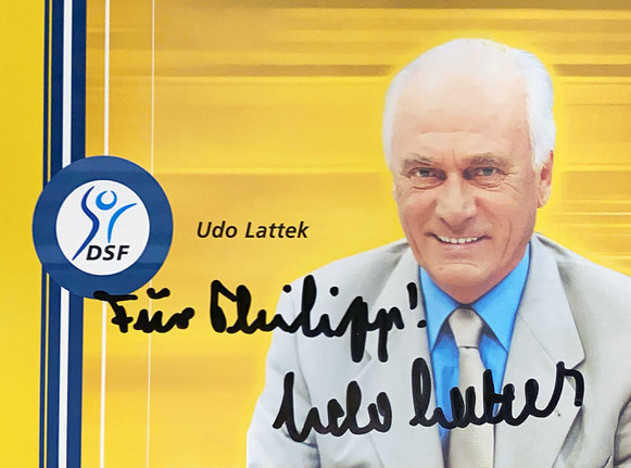 Autograph Udo Lattek Autogramm