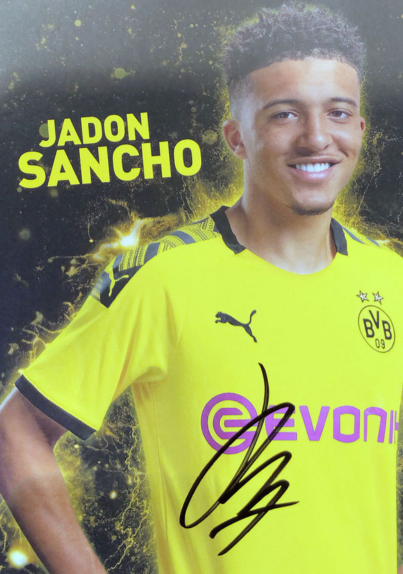 Autograph Jadon Sancho Autogramm